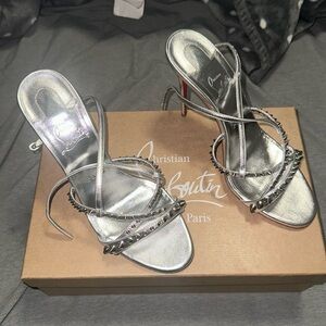 TATOOSHKA SPIKES 100 LOUBOUTINS. Worn 1 time comes with box